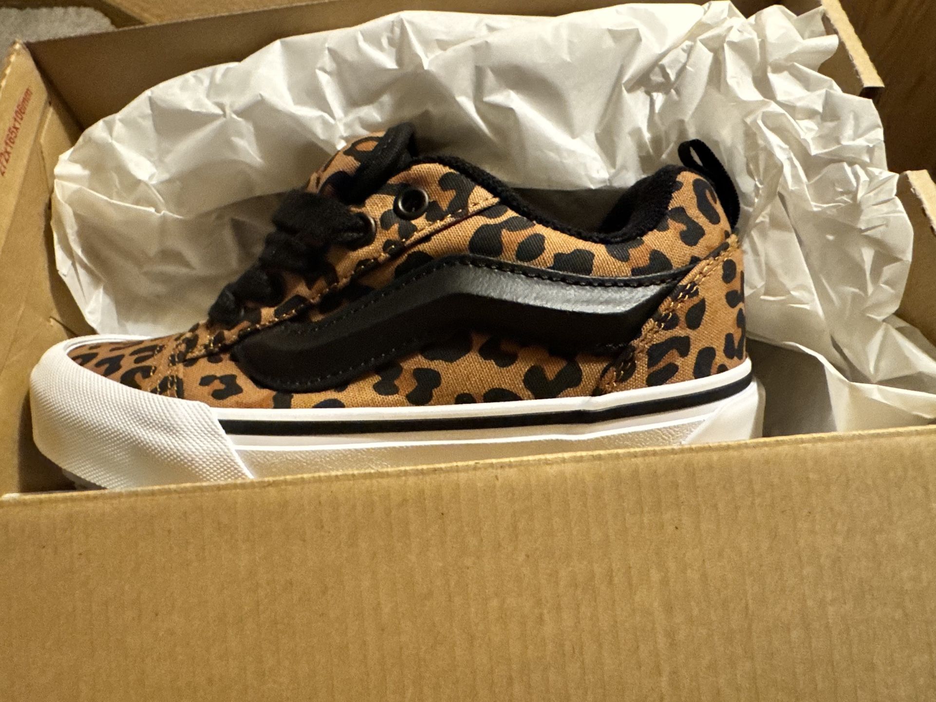 Knu Skool Vans 2y Leopard Print Brand New