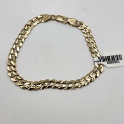 14kt Gold Curb Link Bracelet 14.7G 8.5"