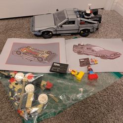 Back to the Future Delorean Time Machine Not Lego Brand