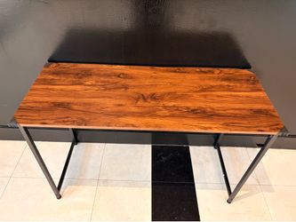 Modern Wood Desk with Hook