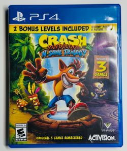 Sony PlayStation 4 Crash Bandicoot N. Sane Trilogy Activision Tested/Works D119