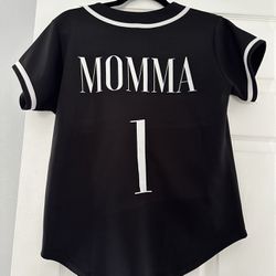 Womens Momma Baseball Jersey Size Medium