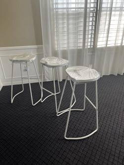 White Bar Stool 