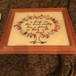 Hand Embroidery Vintage Picture 