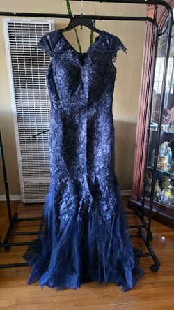 Evening Gown in Navy blue
