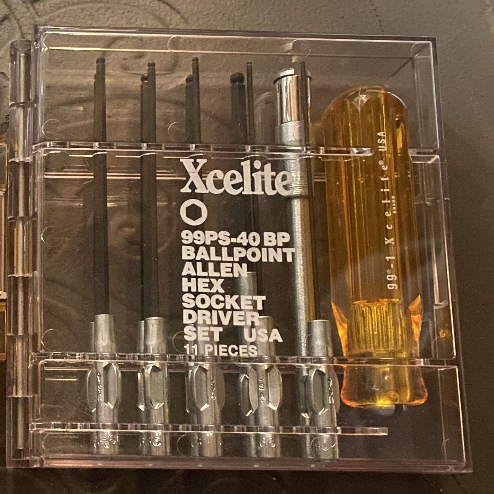 Xcelite Ballpoint Allen Hex Socket Driver Set 99PS-40 BP