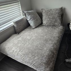 Joybird Denna Single Arm Chaise With 3 Pillows Couch Sofa