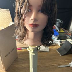 Mrs. Susie Human Hair Mannequin Head   