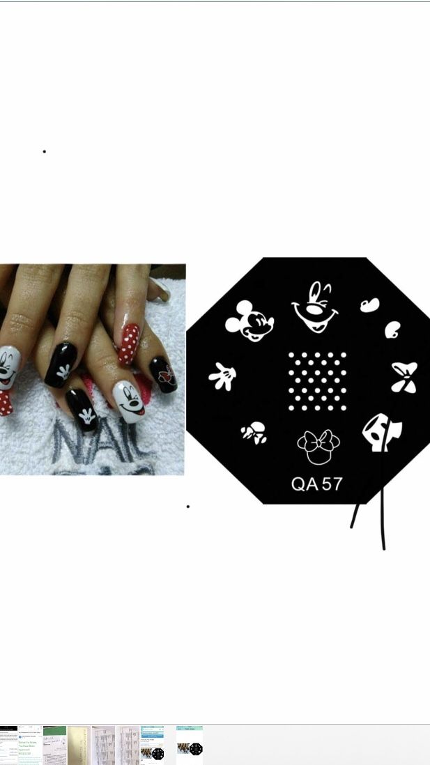 Mickey Nail Decals