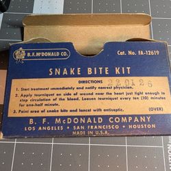 Vintage U.S. Snake Bite Kit