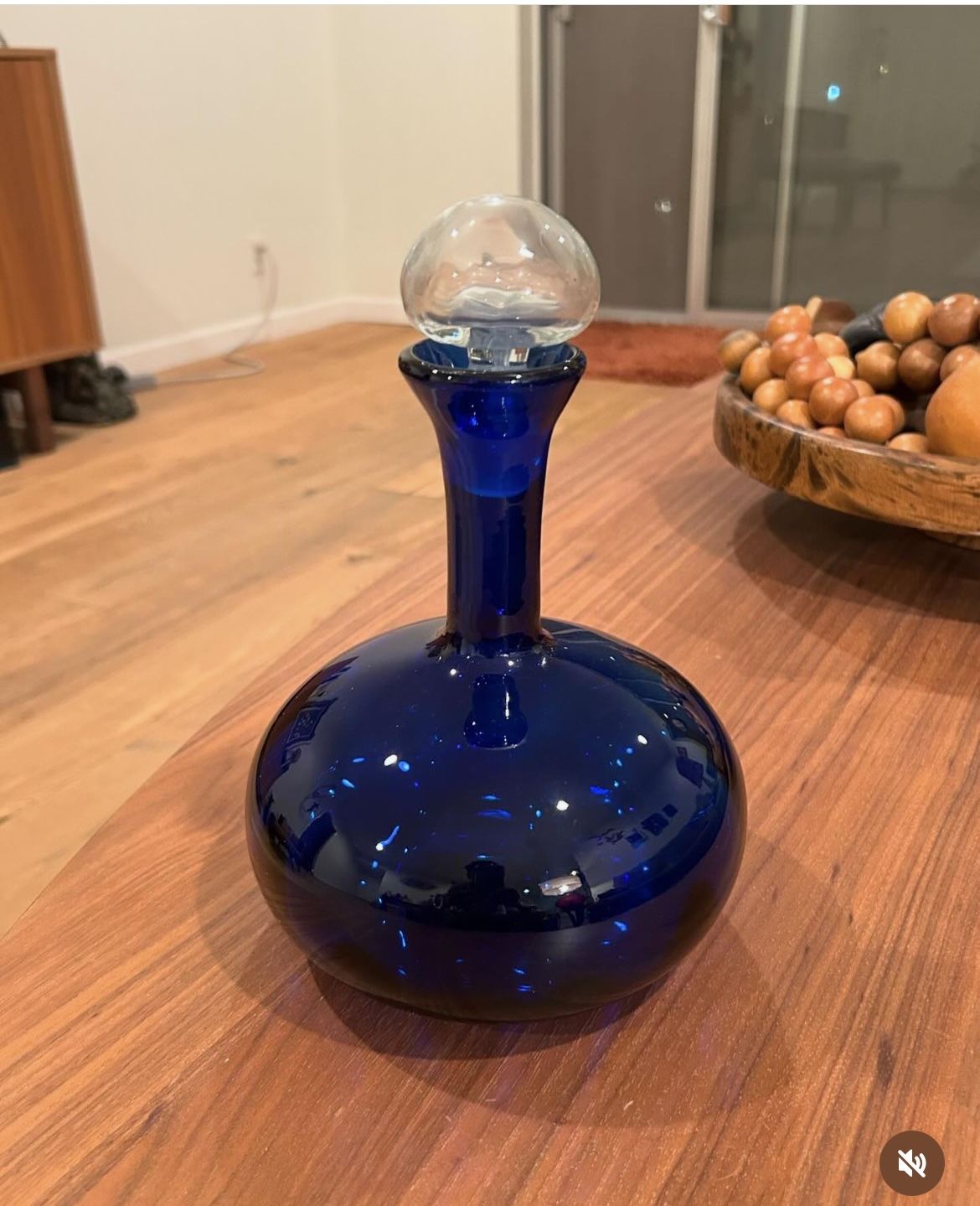 Vintage blenko Glass Decanter