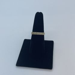 Gold Diamond Ring 10K New 