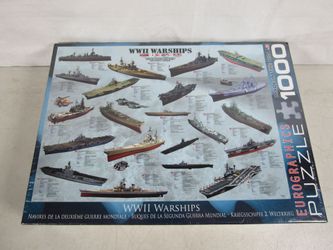 World War 2 Warships 1000 Piece Jigsaw Puzzle By Eurographics USA~New