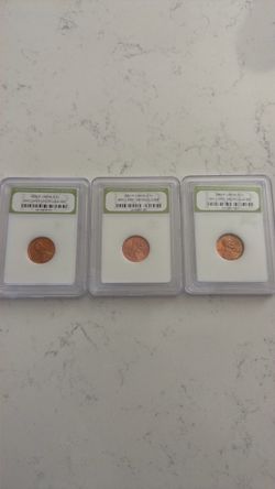 ⭐️⭐️3 brilliant uncirculated Pennie’s🌟🌟