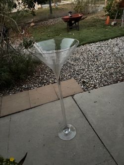 Large Oversized Glass Martini Glass