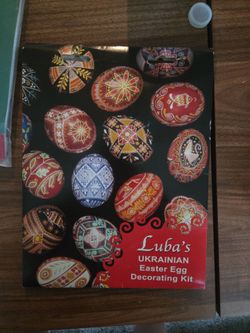 Vintage Easter egg decorating kit