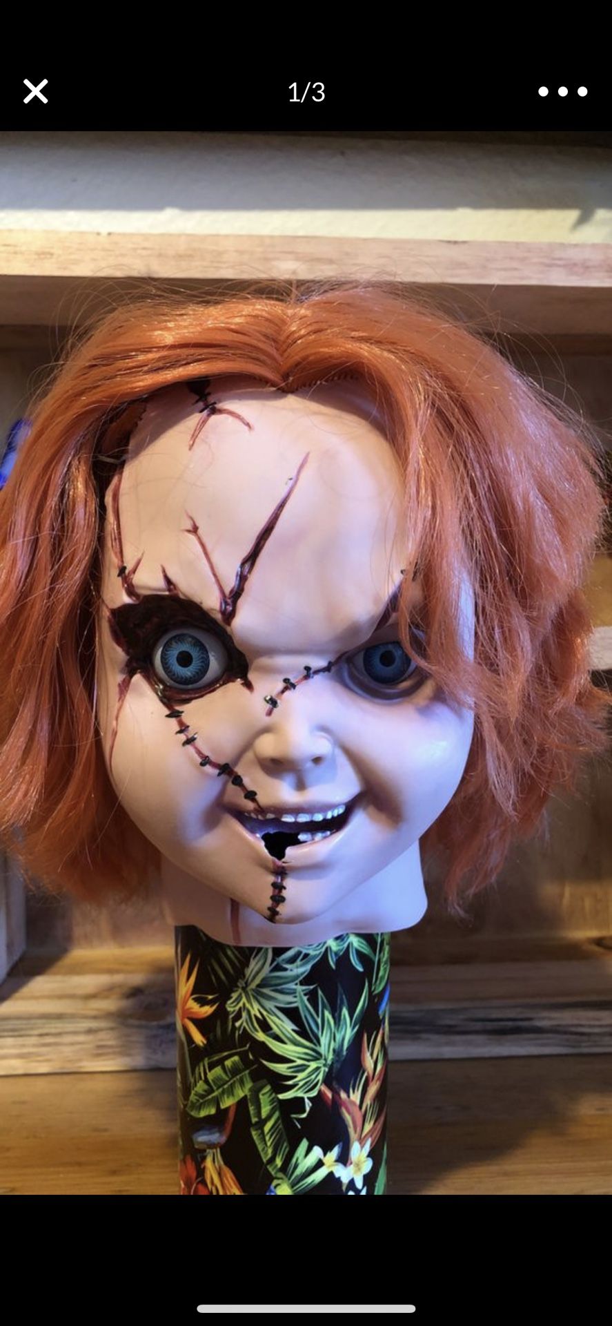 Chucky head for doll realistic head