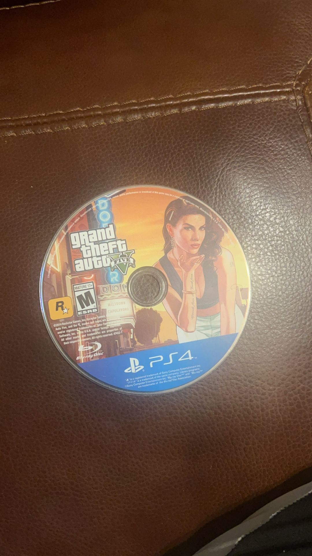 Gta Five: ps4 Disk