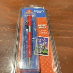 Vintage Looney tunes USPS stamp collection collector's pen