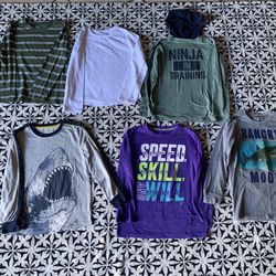 Boy Long Sleeve Bundle Size 7-8