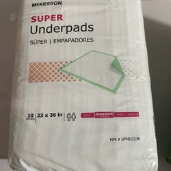 McKesson Super Under Pads Large 150 Ct (15 Bags)Brand New