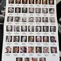 Presidents poster United States - $5 for both