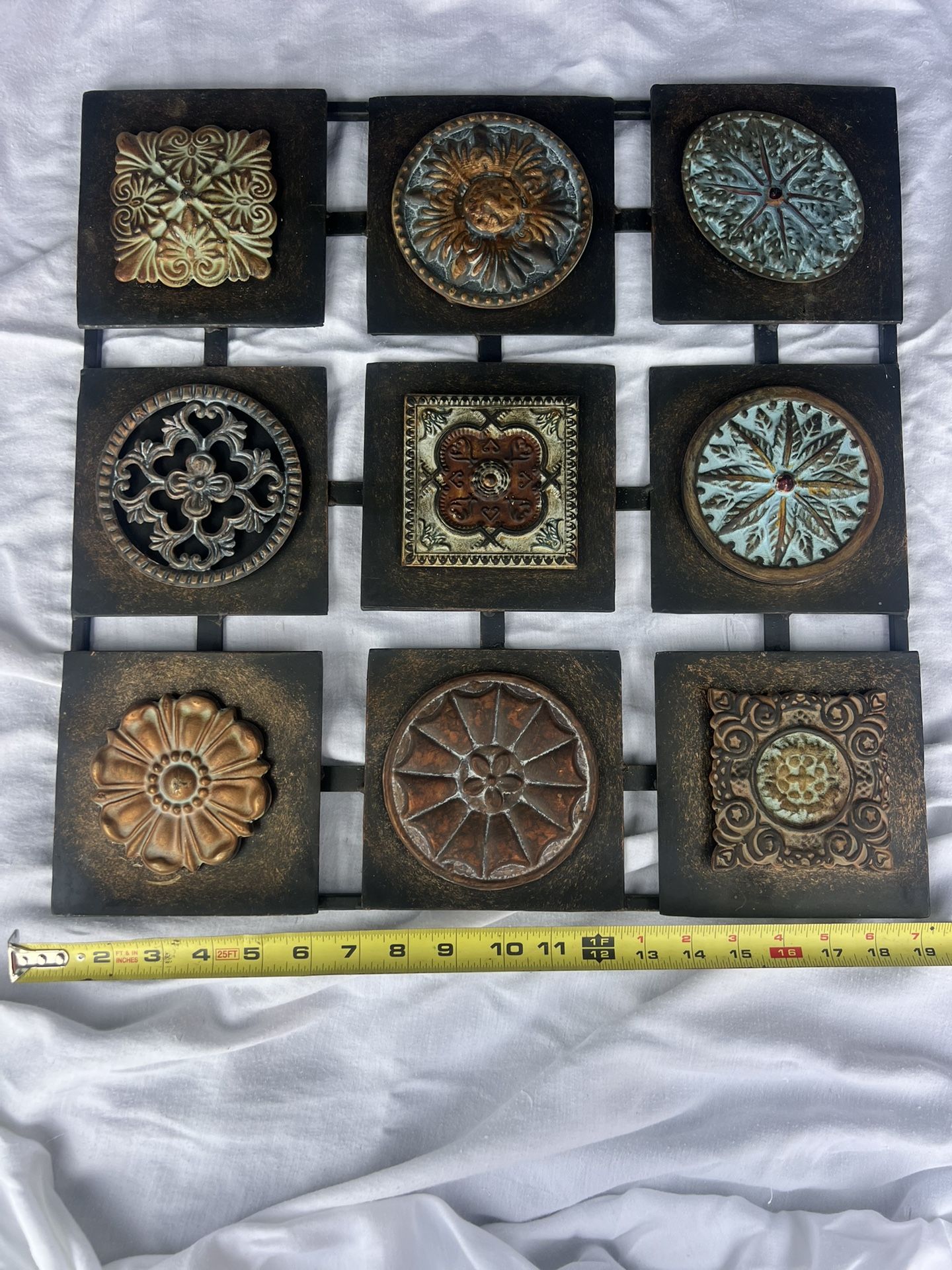 Wall Decoration Metal Square Indoor Or Outdoor Use 