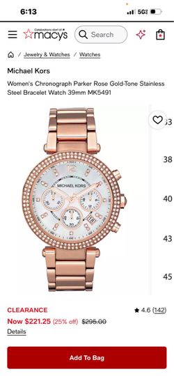 Michael Kors Rose Gold Chronograph Watch