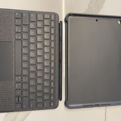 Logitech - Slim Folio Keyboard Folio for Apple iPad (7th, 8th & 9th Generation) - Graphite