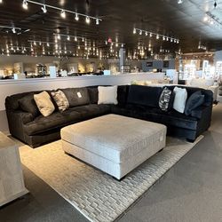 Grey 3PC Sectional Couch 