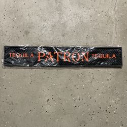 PATRON TEQUILA Rubber Bar Mat Runner Drip Mat 20.5”x3.5” NEW