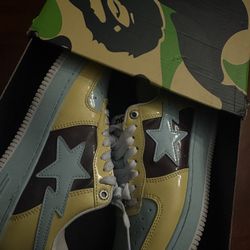 Authentic BAPE STA Shoes – Rare Colorway – Size 7 – Excellent Condition