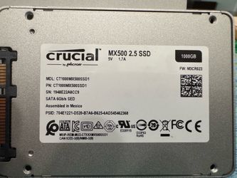 Crucial 1Tb SSD 2.5”