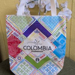 Starbucks Colombia 5th anniversary tote bag is a collectible branded