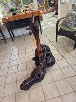 Driftwood lamp