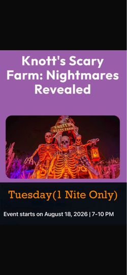 Knott’s Nighmares Revealed