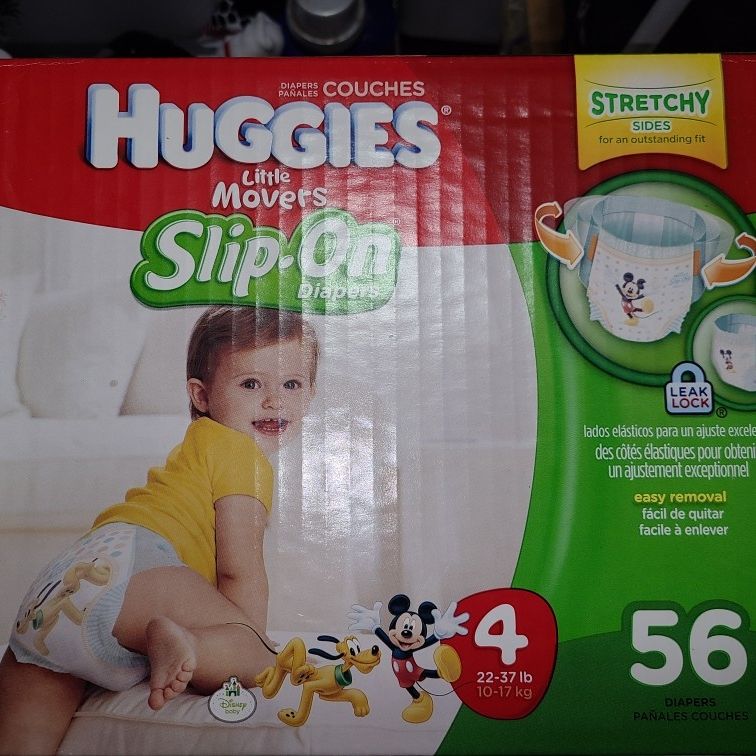Huggies slip on sales diapers size 4