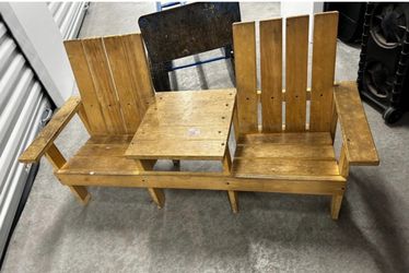 Child’s Wood Bench With Table