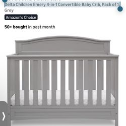 Delta Children Emery 4-in-1 Convertible Baby Crib, Pack of 1,