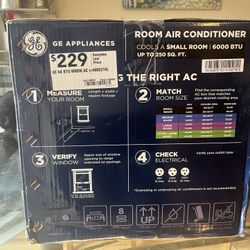 GE 6000 BTU Window Air Conditioner – Brand New