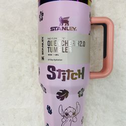 Holographic Pink Stitch Stanley