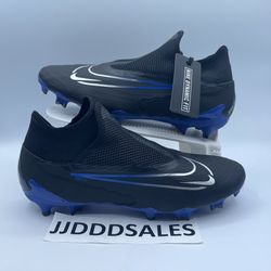 Nike Phantom GX Pro DF FG Black Chrome Hyper Royal DD9465-040 Men's Sizes