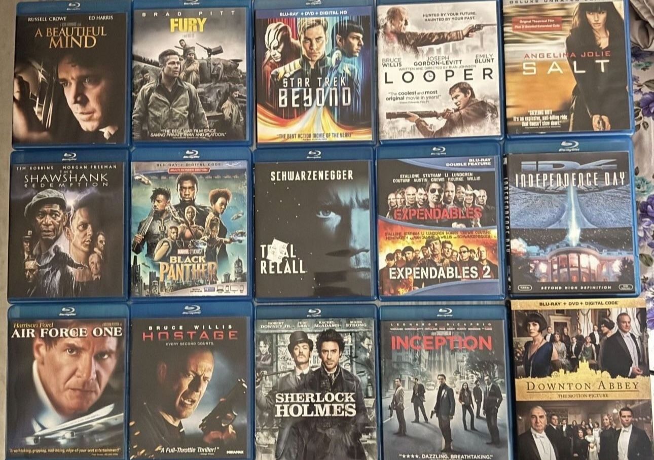 15 Blu-Ray Movies Lot