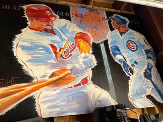 ⚾️⚡️ Matt Szczur Artwork “Home Run King” 5Ft x 7Ft Canvas ⚾️⚡️