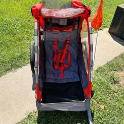 Bike Trailer for Toddlers, Kids, Single includes bicycle adapter