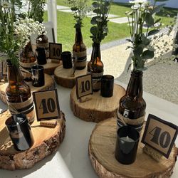 Man’s Birthday Center Pieces