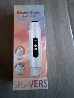 PUNOLAZY Bikini Trimmer for Women, 2-Speed Electric Razor for Pubic Hair Dual Head Shaver Women IPX7 Waterproof Rechargeable Lady Trimmer for Bikini U
