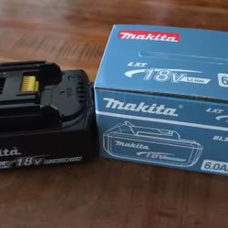 Makita 6.0 Ah 18v Batteries 