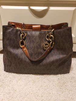 Michael Kors brown leather bag