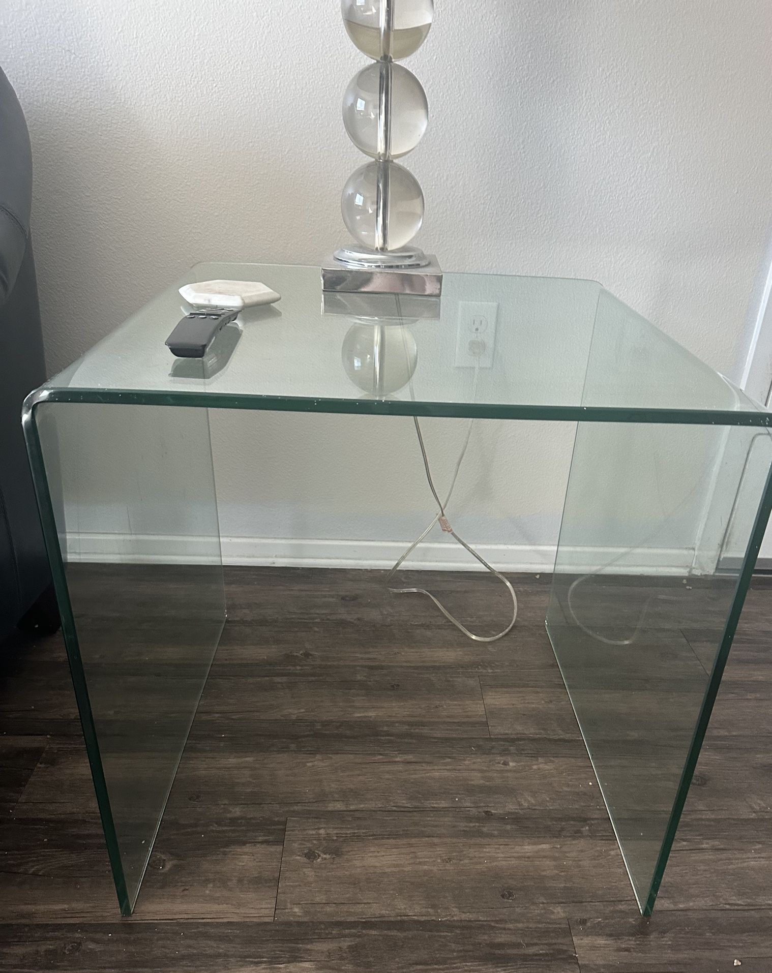 Beautiful, Contemporary, Glass Side Table!